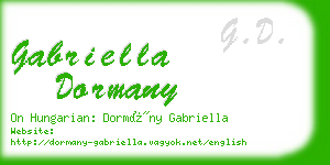 gabriella dormany business card
